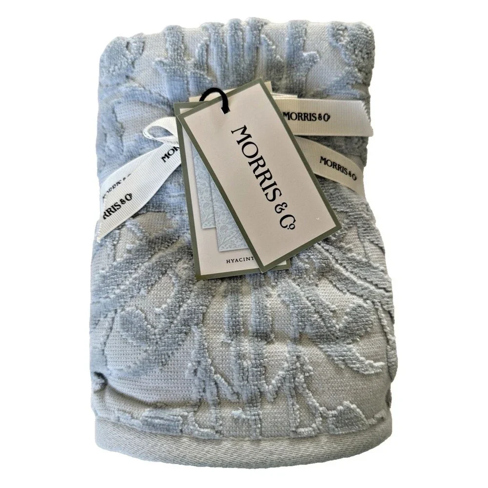 William Morris Hyacinth Hand Towels Soft Luxury 18x28